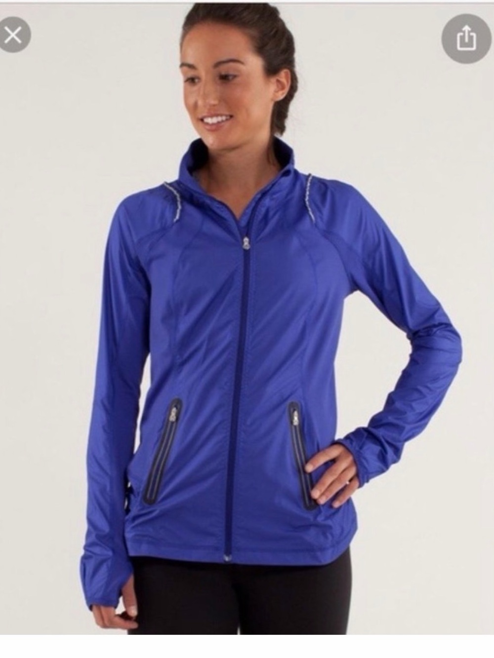 lululemon athletica Royal Blue Zip-Up Utility Jacket